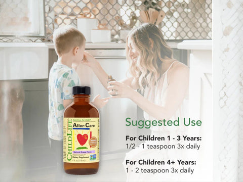 ChildLife Aller-Care 118ml suggested use instructions