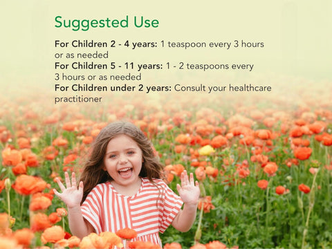 ChildLife Formula 3 Cough Syrup 118ml suggested use instructions