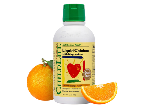 ChildLife Essentials Liquid Calcium with Magnesium 473ml front view bottle packaging