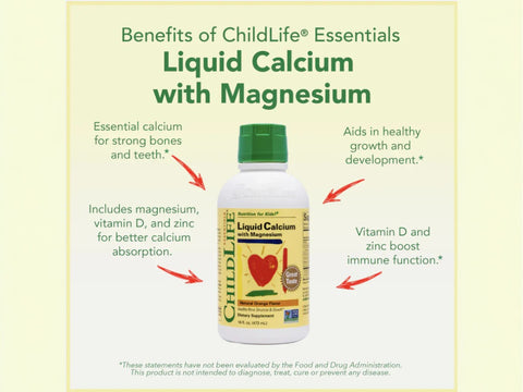 ChildLife Liquid Calcium with Magnesium 473ml bone and teeth support formula