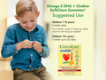 ChildLife Omega-3 DHA + Choline SoftChew Gummies 27 tablets suggested use for children and teens