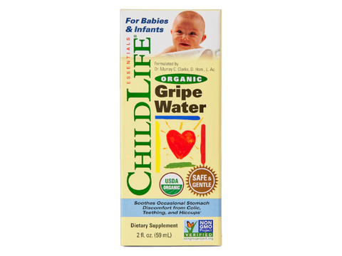 ChildLife Essentials Organic Gripe Water 59ml front view box packaging