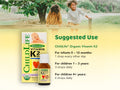 ChildLife Organic Vitamin K2 7.5ml suggested use instructions