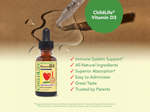 ChildLife Essentials Vitamin D3 Drops – 30ml