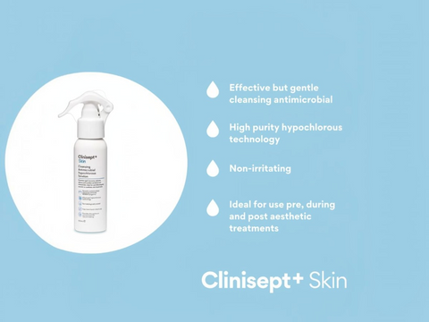 Clinisept+ Post-Treatment Skin Spray - Gentle Hypochlorous Solution - 100ml