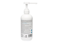 White bottle with pump dispenser on a white background