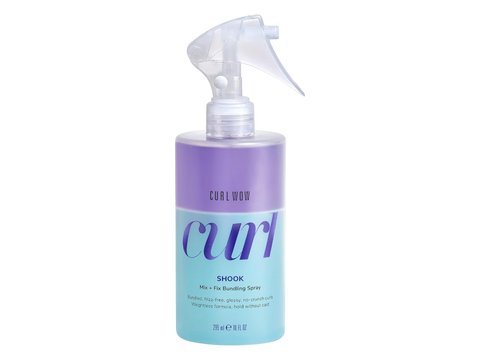 Color Wow Curl Wow Shook Mix + Fix Bundling Spray for Defined Curls 295ml front spray bottle packaging showing product name and branding