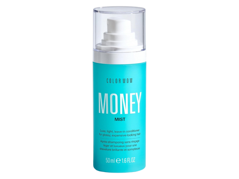 Color Wow Money Mist Luxe Light & Leave-In Conditioner 50ml front spray bottle packaging showing product name and branding