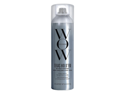 Color Wow Texas Hold 'Em Big Hold Hairspray For All Hair Types 234ml front aerosol can packaging showing product name and branding