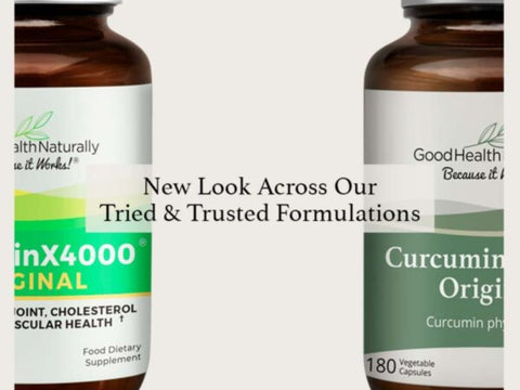 Good Health Naturally Curcumin X4000 Original veg capsule bottle 180 capsules. Old & new packaging.