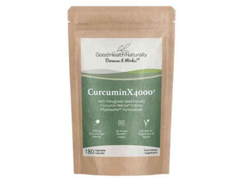 Good Health Naturally CurcuminX4000® with fenugreek Seed Extract Curcumin Meriva Indena Phytosome Formulation