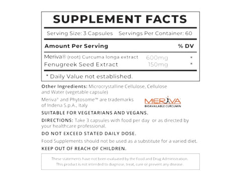 Good Health Naturally CurcuminX4000® with fenugreek Seed Extract Curcumin Meriva Indena Phytosome Formulation