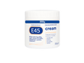 E45 cream jar on a white background
