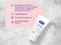 E45 Repairing Hand Cream on a textured surface with product details.