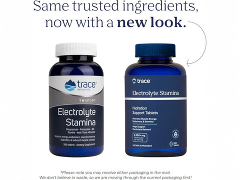 Trace Minerals Electrolyte Stamina Tablets - 90 Count packaging may vary new look