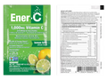 Ener-C Lemon Lime vitamin powder mix front label 9.56g sachets with barcode