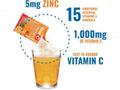 How to Use: Ener-C Orange sachet mixing instructions 30 sachets on white background