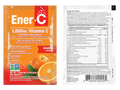 Ener-C Orange multivitamin drink mix front label 30 sachets with barcode