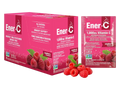 Ener-C Raspberry vitamin powder mix box front label 30 sachets on white background