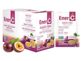 Ener-C Sugar Free Passion Fruit vitamin powder mix box front label 30 sachets on white background