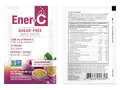 Ener-C Sugar Free Passion Fruit vitamin powder mix front label 5.07g sachets with barcode