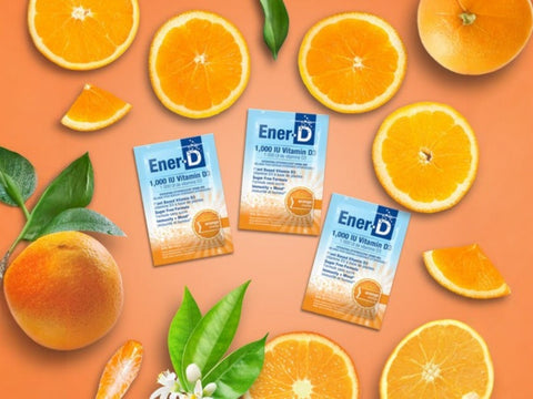 Ener-D Sugar Free Orange Vitamin D Powder Mix – 24 Sachets