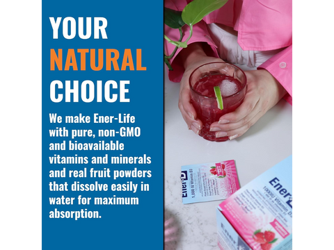 Ener-D Sugar Free Raspberry Vitamin D Powder Mix – 24 Sachets