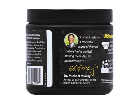 Enzymedica Activated Coconut Charcoal (150 serv) 75g supplement facts and ingredients label
