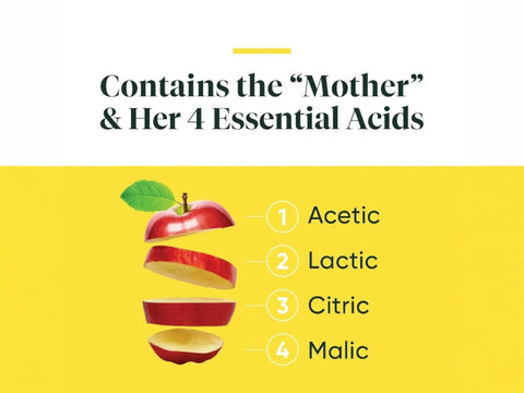 Enzymedica Apple Cider Vinegar 60 capsules product information graphic