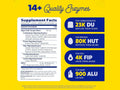 Enzymedica Digest Gold with ATPro, 120 Capsules supplement facts and ingredients label