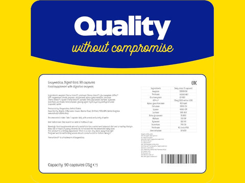 Enzymedica Digest Gold 90 capsules supplement facts and ingredients label