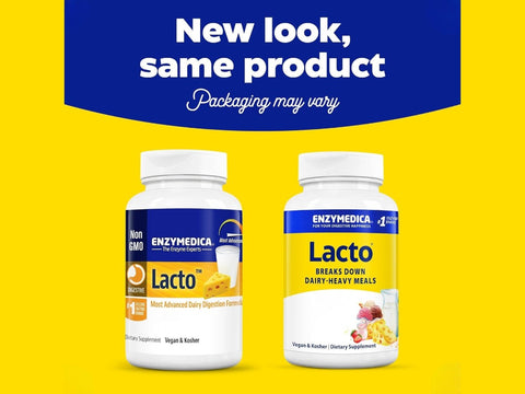Enzymedica Lacto 30 capsules packaging may vary new look