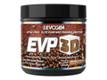EVOGEN EVP 3D supplement container with coffee beans on a white background