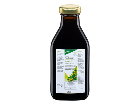 Floradix Gallexier Liquid Herbal Formula 250ml bottle angled product view