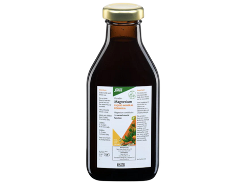 Floradix Magnesium Liquid Mineral Supplement Vegetarian 250ml bottle angled product view