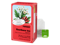 Floradix Organic Hawthorn Herbal Tea 15 Teabags box front label packaging and 2g teabag