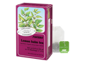 Floradix Organic Lemon Balm Herbal Tea 15 Teabags box front label packaging and 1.6g teabag