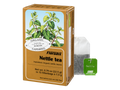 Floradix Organic Nettle Herbal Tea 15 Teabags box front label packaging and 1.3g teabag