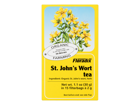Floradix Organic St John's Wort Herbal Tea, 15 teabags.