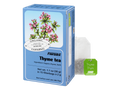 Floradix Organic Thyme Herbal Tea 15 Teabags box front label packaging and 2g teabag