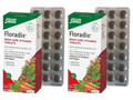 Floradix Vegan Formula Twin Pack 2 x 84 Tablets product box front label packaging