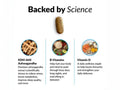 Force Factor AMAZING ASHWA 120 Tablets supplement facts and nutrition information panel
