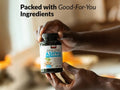 Force Factor AMAZING ASHWA 120 Tablets close up of tablets next to bottle