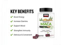 Force Factor Perfect Maca 60 Soft Chews supplement facts and nutrition information panel