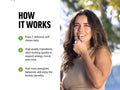 Force Factor Perfect Maca 60 Soft Chews how to use directions and ingredient highlights panel
