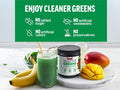 Force Factor Smarter Greens Daily Wellness Powder 288g supplement facts and nutrition information panel
