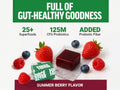 Force Factor Smarter Greens Superfood Soft Chews 60 Count additional detail shot of pouch and chew pieces