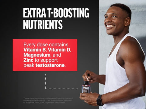 Force Factor Test X180 Men’s Vitality Support 120 Tablets front bottle packaging showing product branding