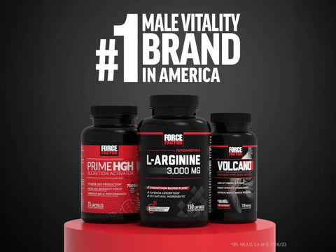 Force Factor Test X180 Men’s Vitality Support 120 Tablets front bottle packaging showing product branding