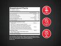 Force Factor Test X180 Men’s Vitality Support 120 Tablets side bottle packaging with key benefits detai